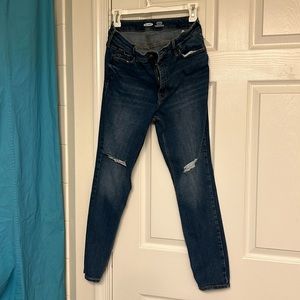 Old Navy rockstar super skinny high-rise size 10 short jeans for women.